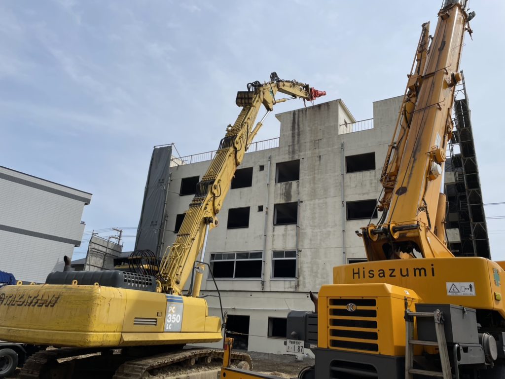 旧S店解体撤去工事画像